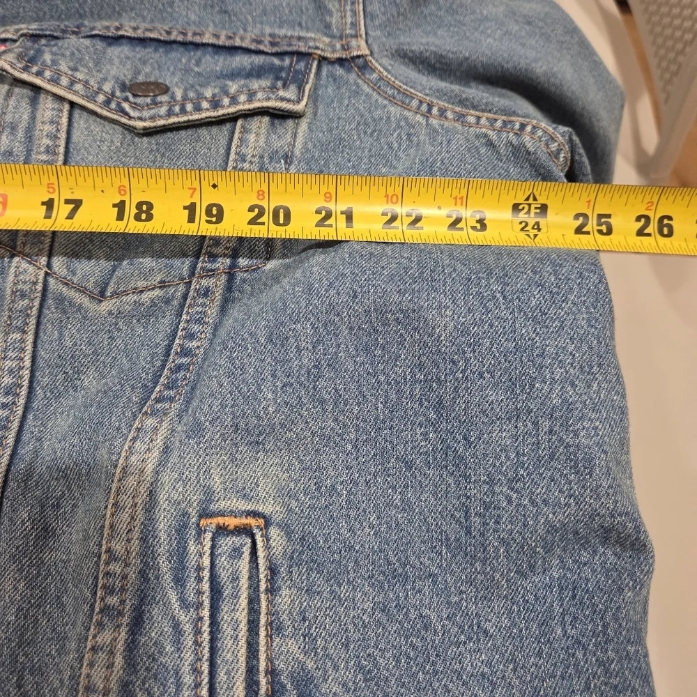 Levi's Classic Blue Denim Jacket with Sherpa Lining XL - Picture 14 of 16